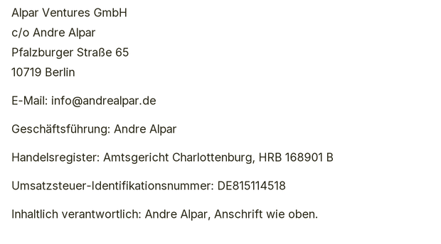 Impressum Daten