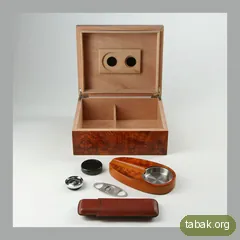 Basic Humidor-Set Wurzelholz